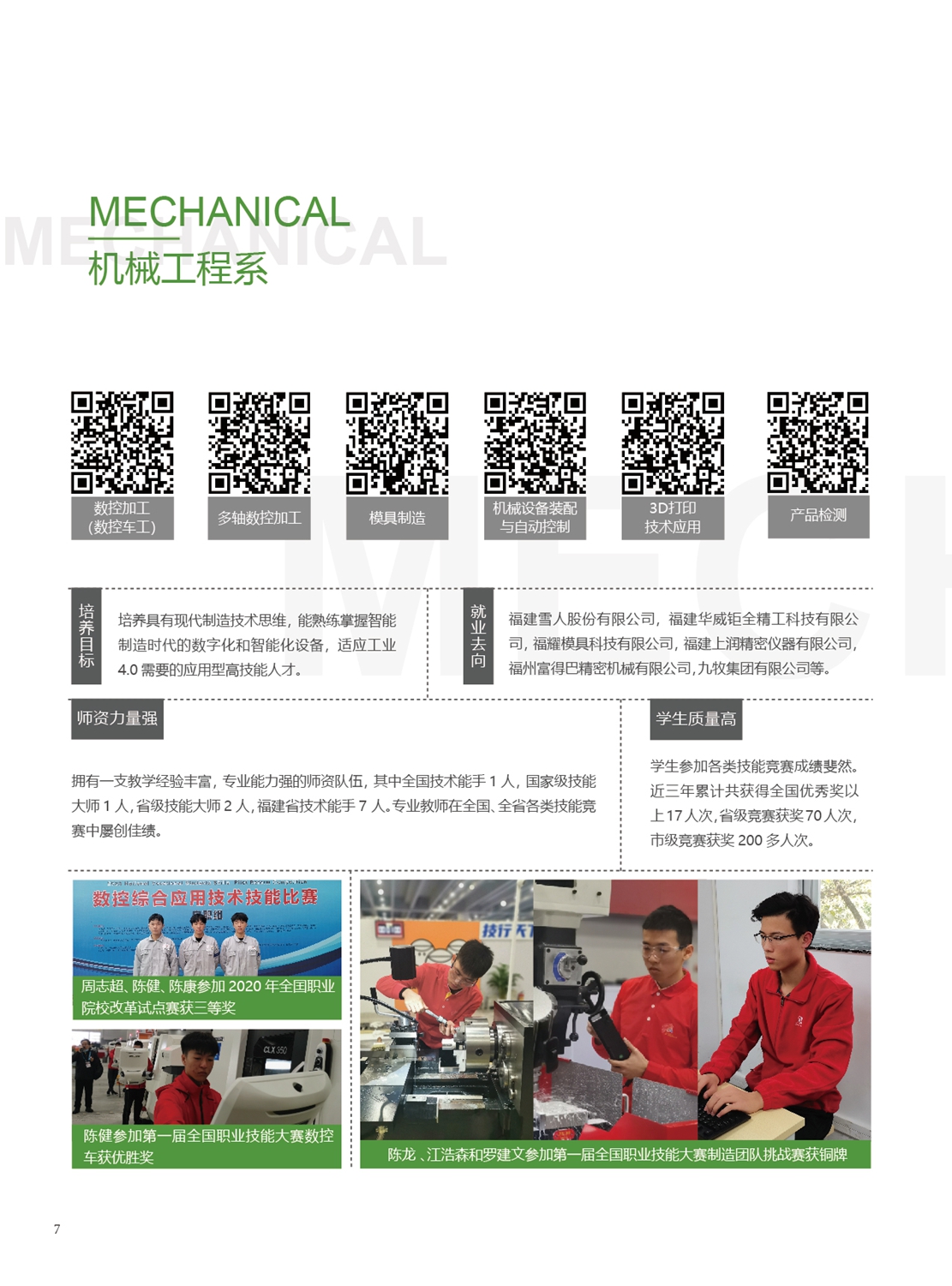 福州第一技师学院2021年招生手册(图8)